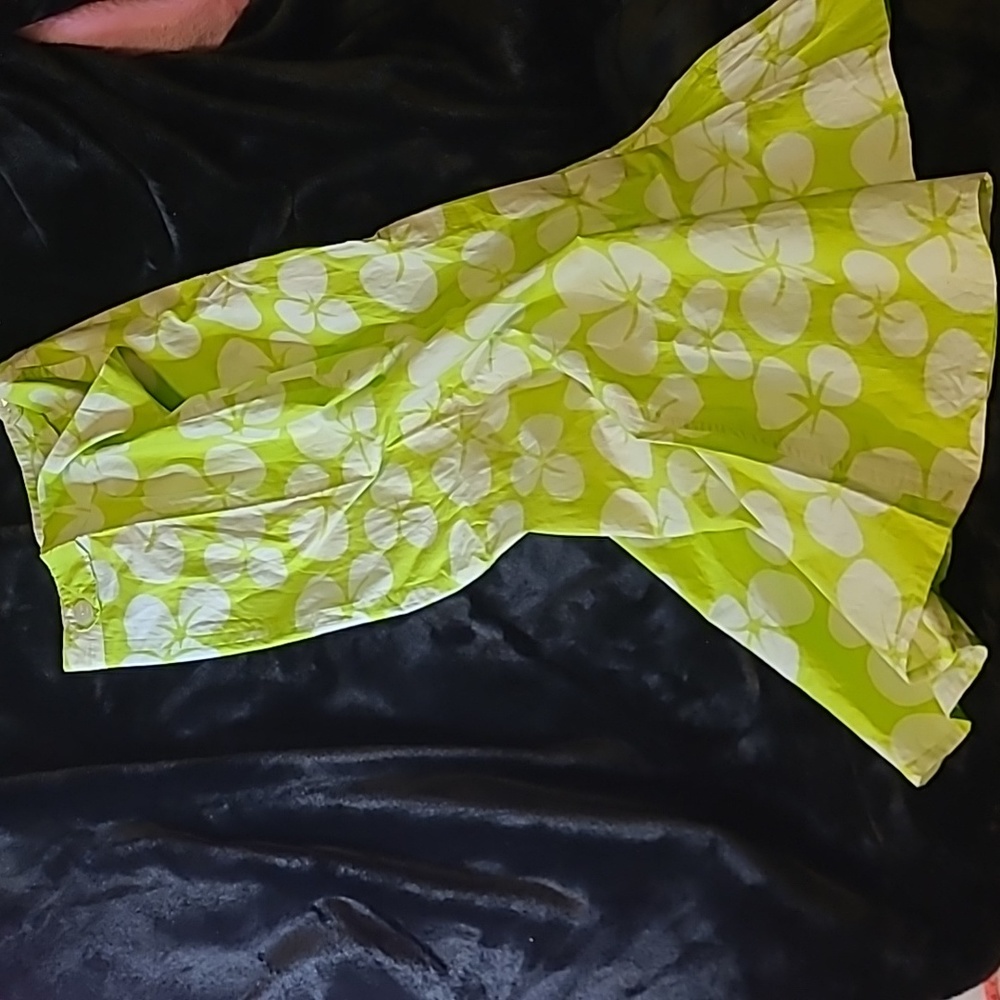 WAS $88. WHITE RICE "NORDSTROMS" Lucky Charm Printed Cotton Skirt Size Medium